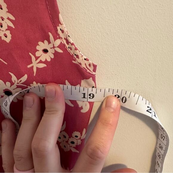 THE GREAT. Pink White Floral Silk Maxi Dress 1 Small - Picture 7 of 14